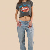 Def Leppard Tour of 1988 Cropped Tee