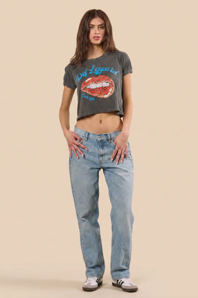 Def Leppard Tour of 1988 Cropped Tee