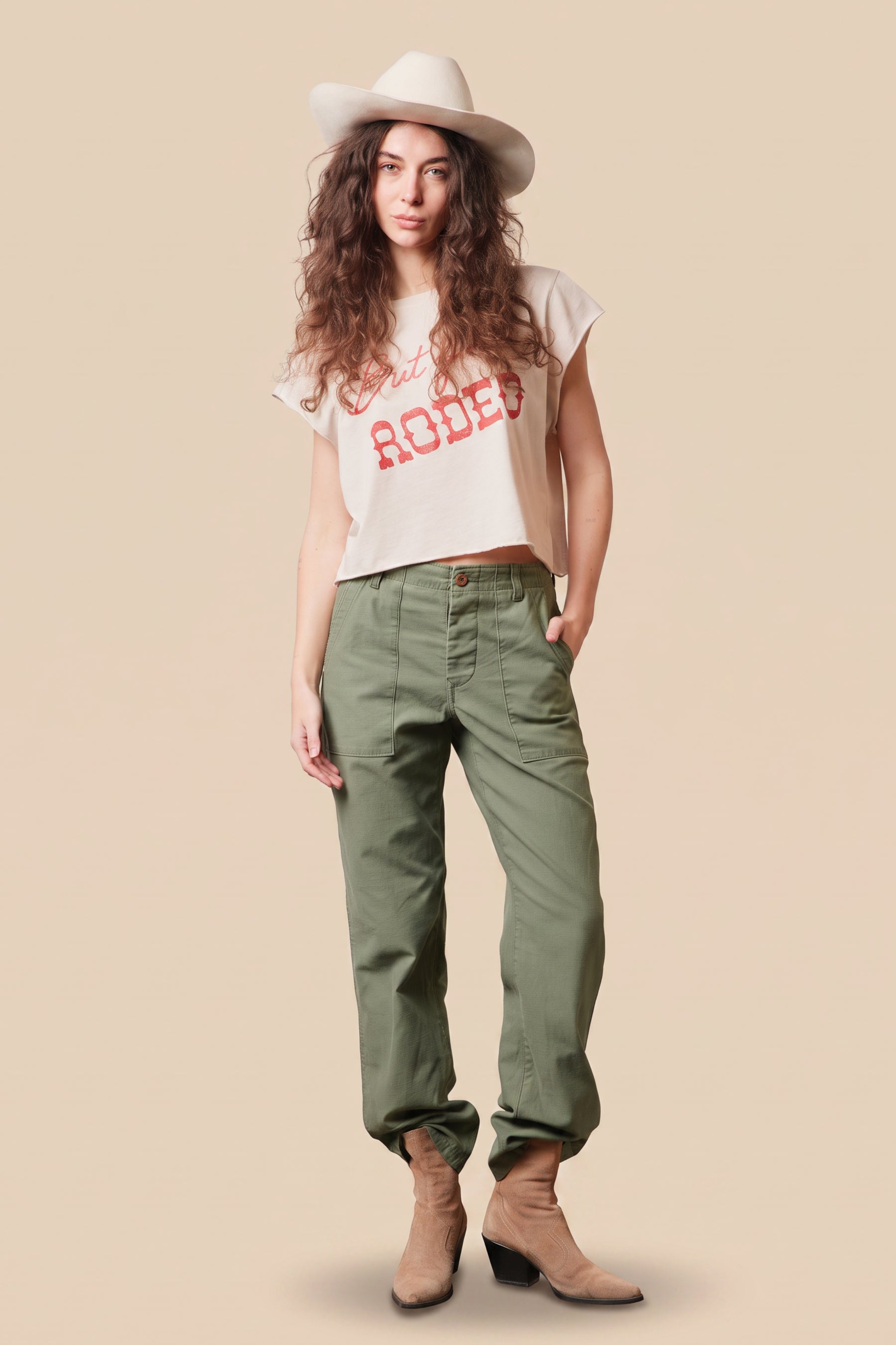 "But First, Rodeo" Crop Top