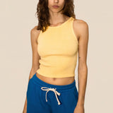 Sage Rib Tank - Sunflower