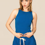 Sage Rib Tank - Cobalt