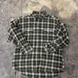 Artisan Hand-Painted Abstract Harmony Plaid Shirt