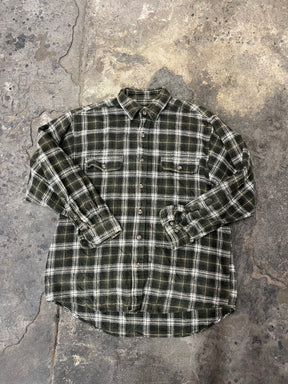 Artisan Hand-Painted Abstract Harmony Plaid Shirt