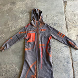 Artisan Hand-Painted Metro Graffiti Zip-up