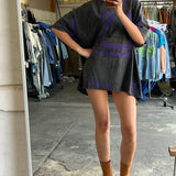 Artisan Hand-Painted Urban Pulse Tee Dress