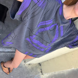 Artisan Hand-Painted Urban Pulse Tee Dress