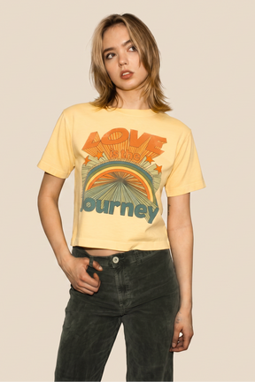 Love is the Jouney Cropped Tee