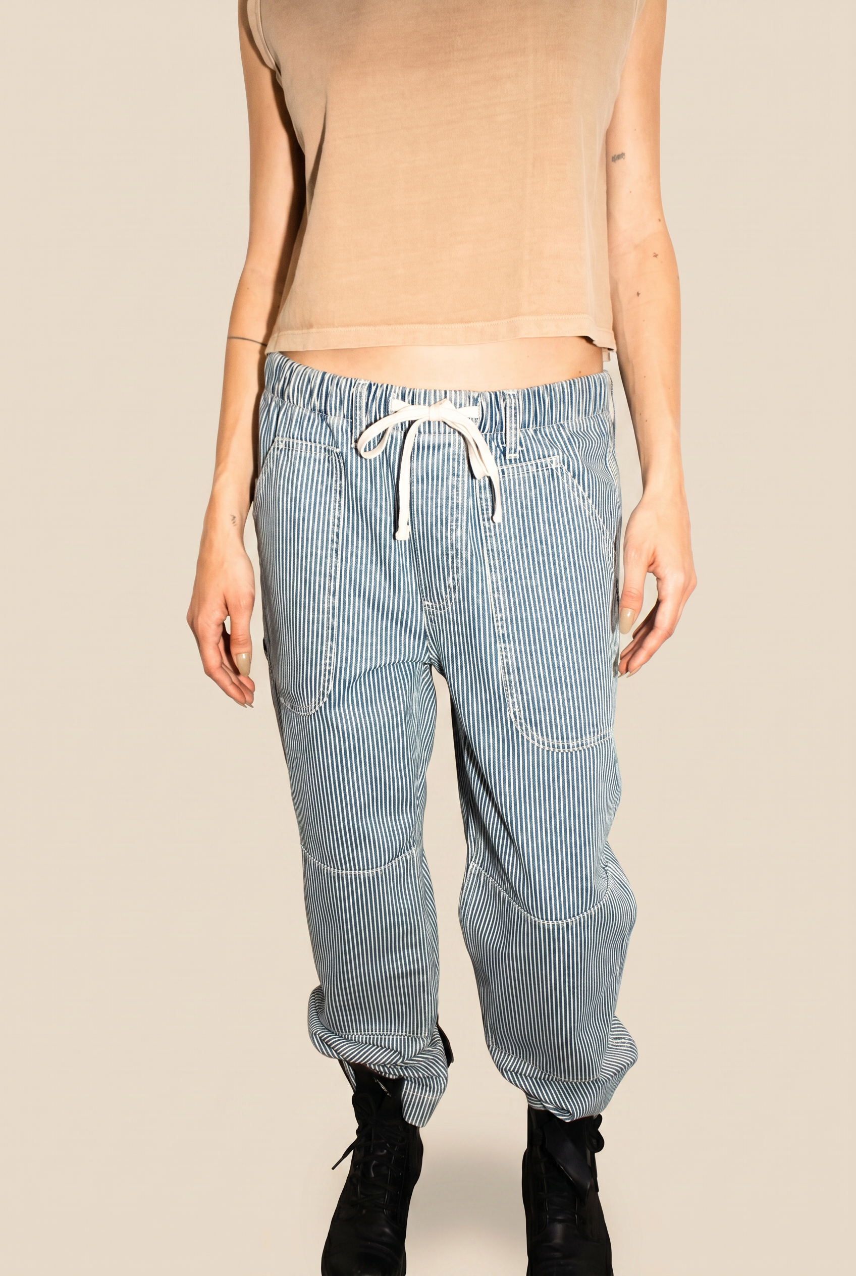 Euro Stripe Workwear Pants