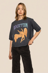 Led Zeppelin Swan Cropped Tee
