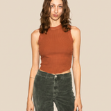 Hemp Rib Tank - Rust
