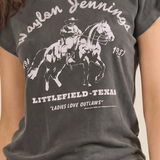 Waylon Jennings Fitted Baby Tee
