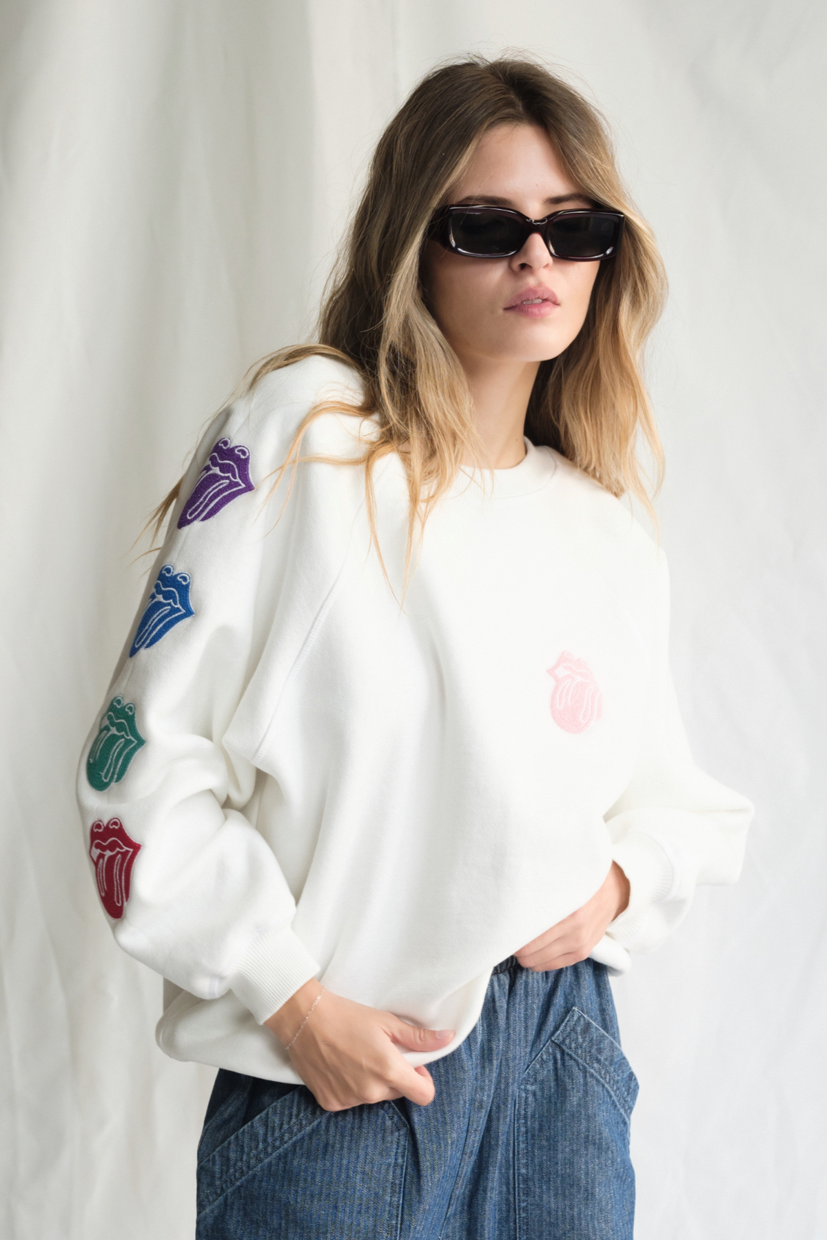 The Rolling Stones She's a Rainbow Crewneck