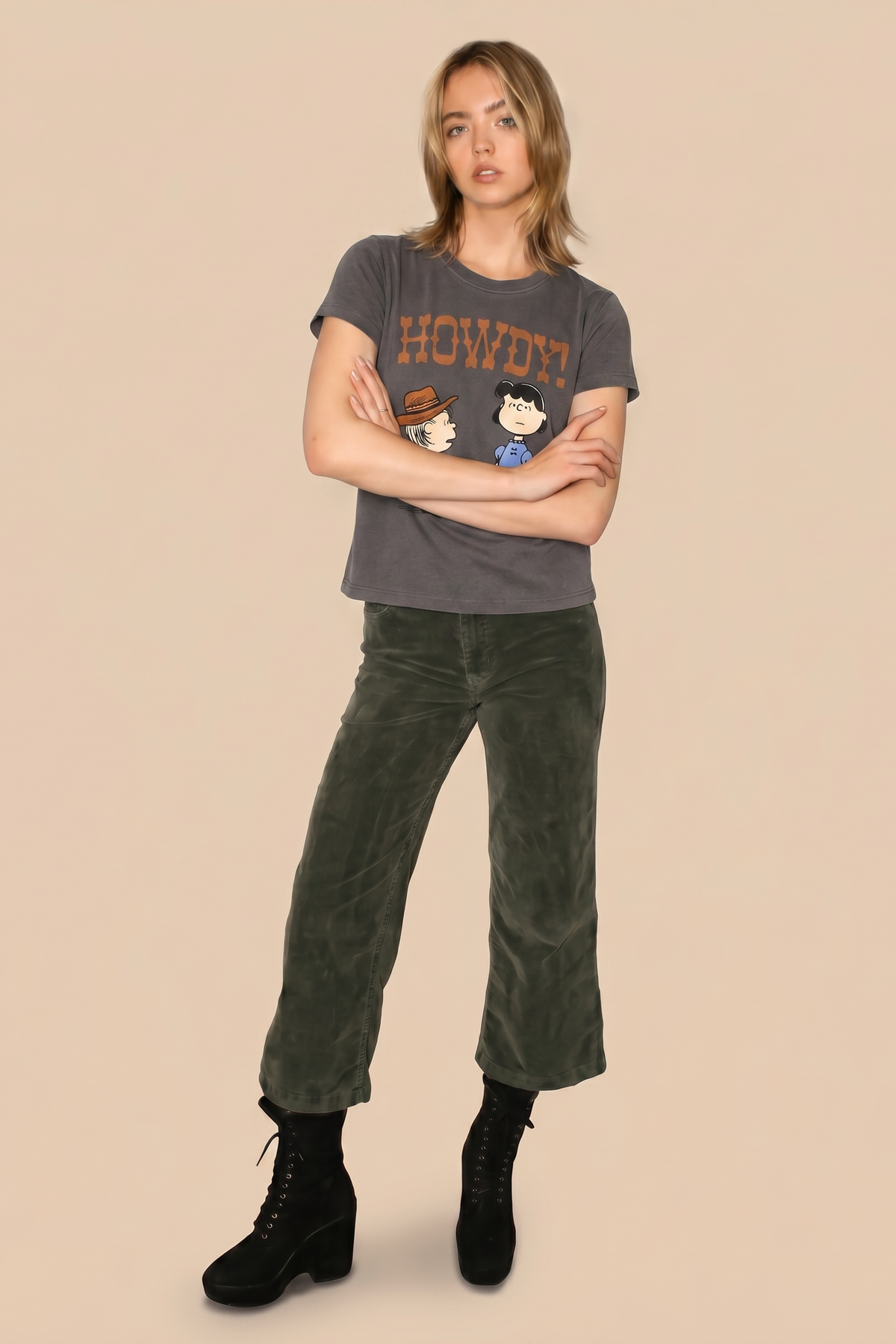 Peanuts Howdy Baby Tee