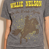 Willie Nelson On The Road Heather Tee