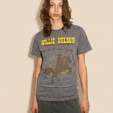 Willie Nelson On The Road Heather Tee