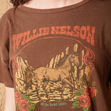 Willie Nelson Tobacco Leaf Tee