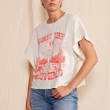 "Honky  Cowgirl" Crew Neck T-shirt