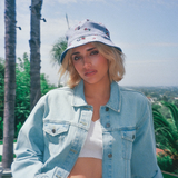 1970's Vintage Flower Denim Bucket Hat