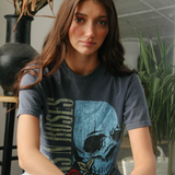 Guns N Roses Flower Skull Tee
