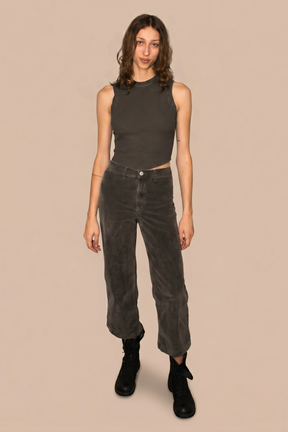 Hemp Rib Tank - Vintage Black