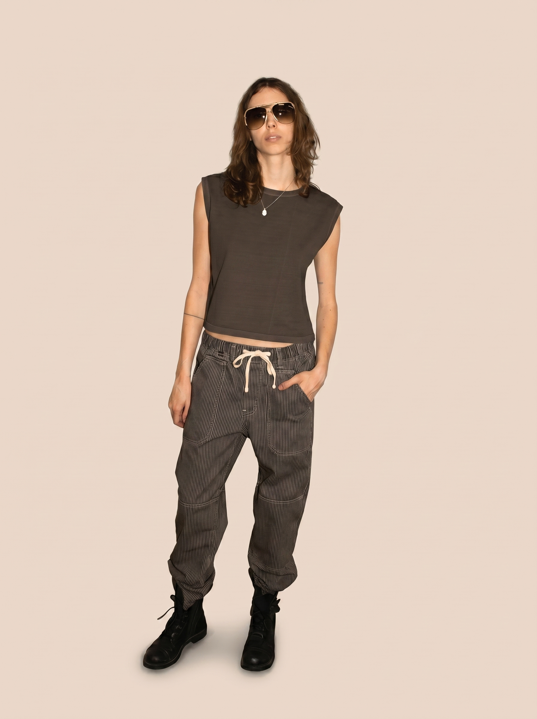 The Ana Tank 2.0 - Vintage Black