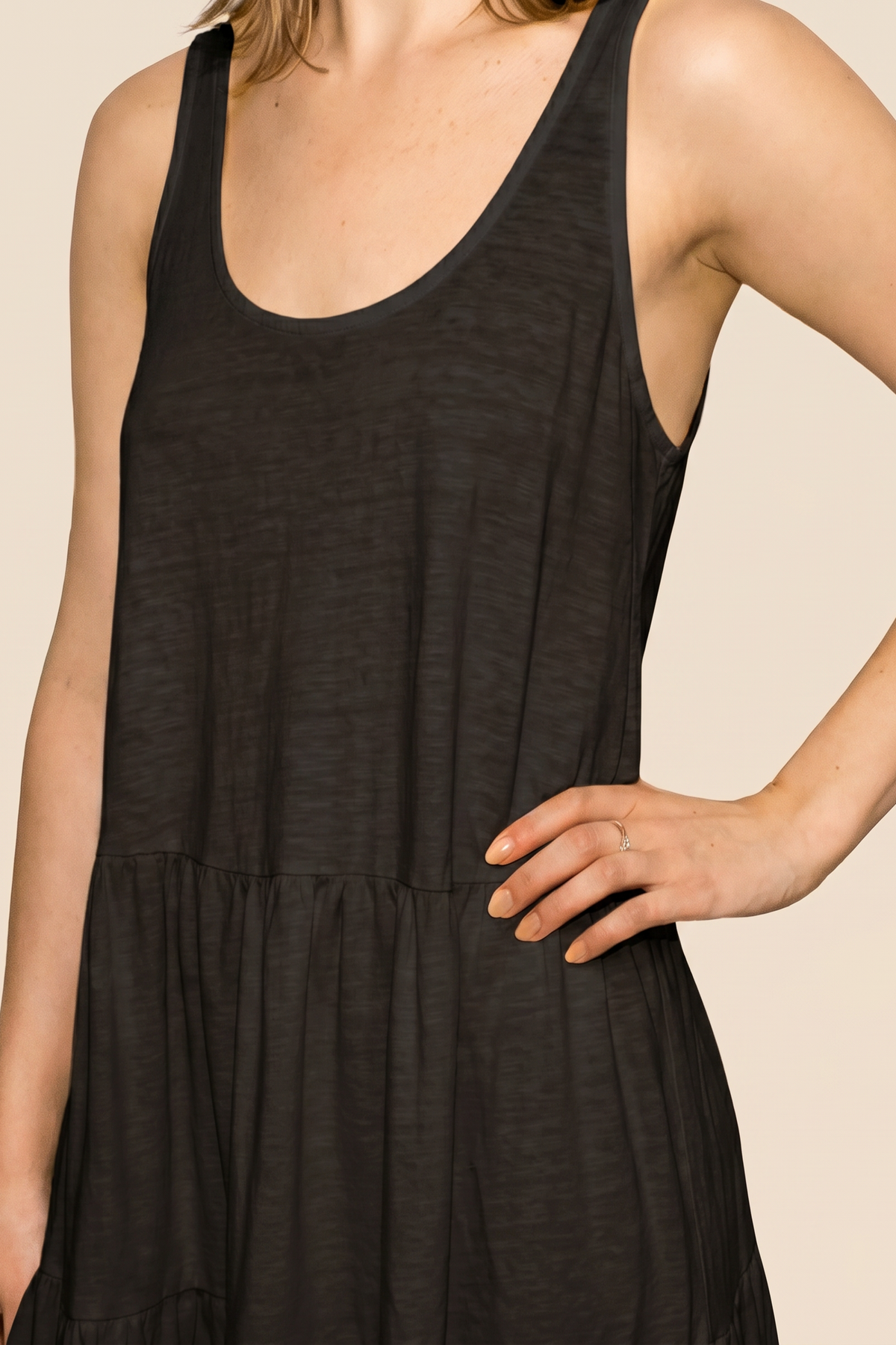 Eli Tiered Dress - Vintage Black