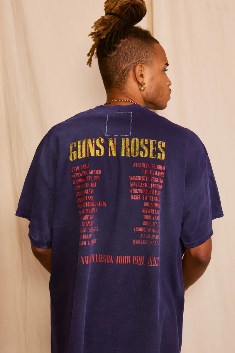 Guns N Roses Illusion Oversized Men's Tee
