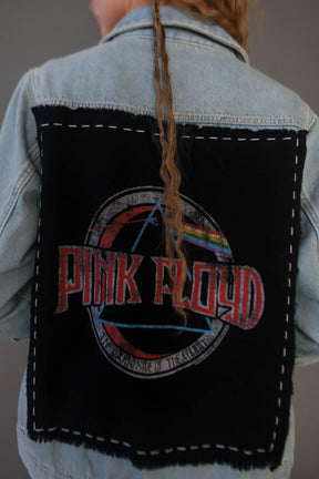 Pink Floyd Hand Stitched Denim Jacket