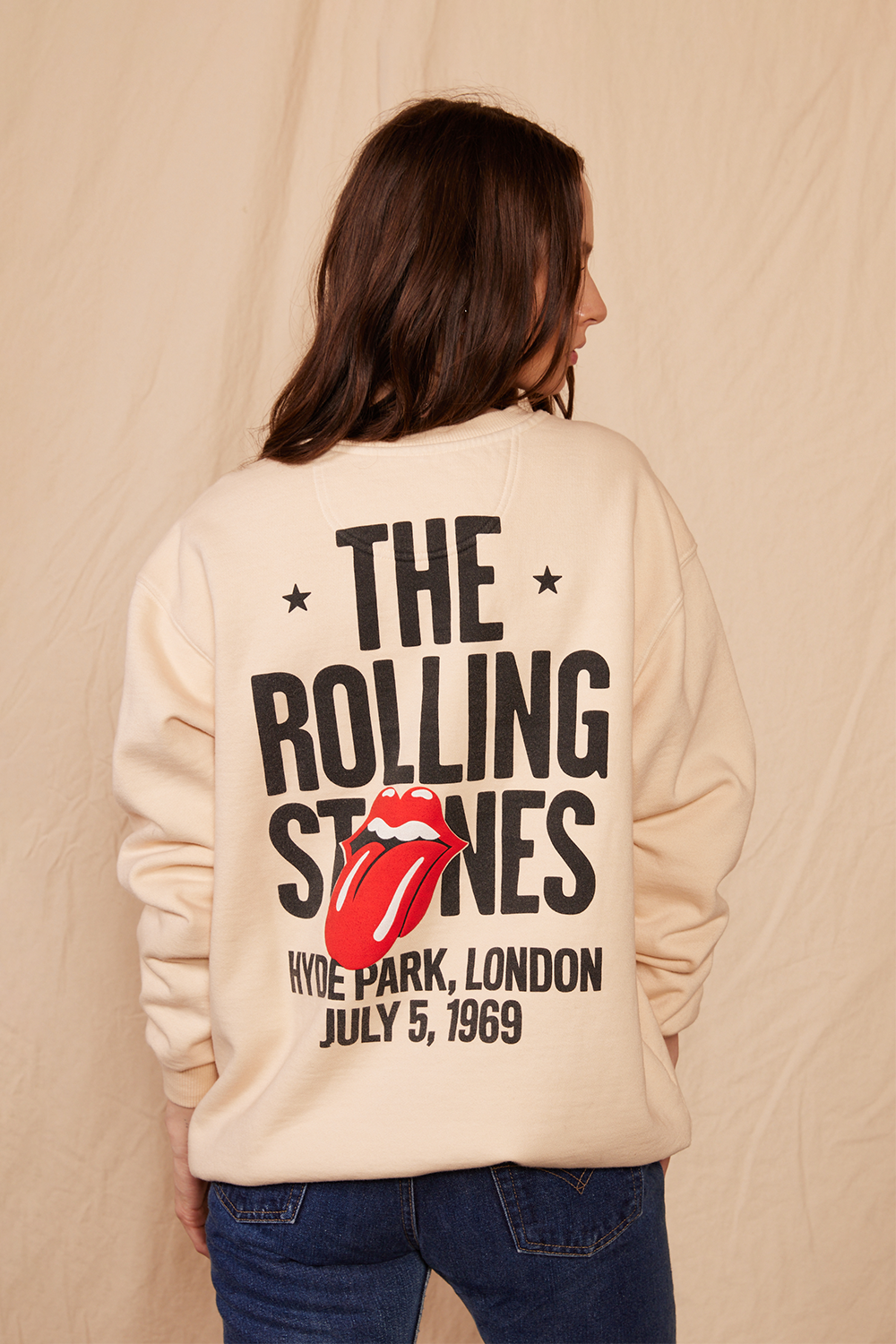 The Rolling Stones London 1969 Sweatshirt Sepia XL