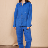 80s Vintage Blue Chore Coat