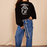 Vintage Low Rise Tie Jeans
