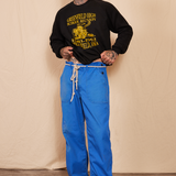 Vintage 1980s Moleskin Workwear Blue Pant