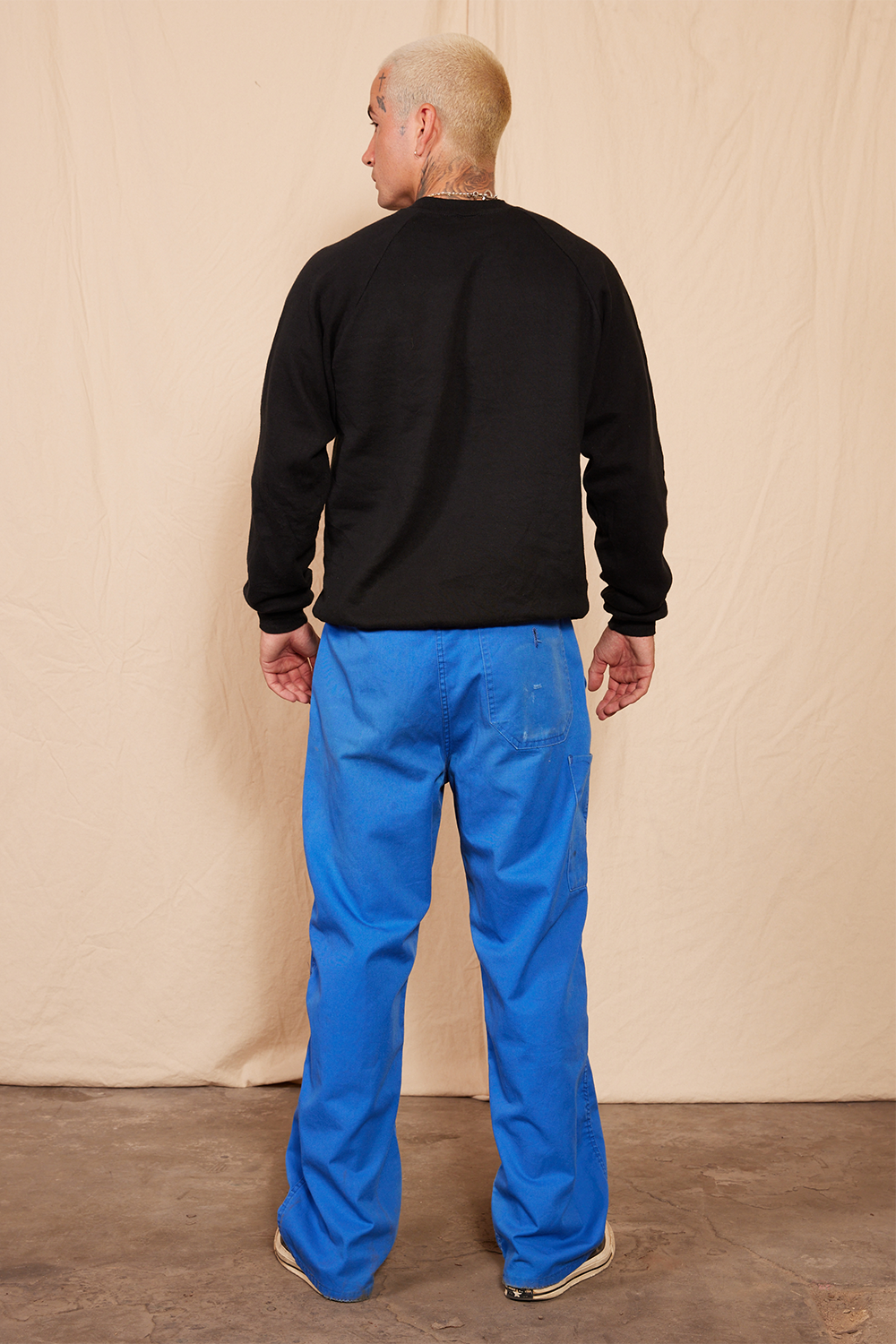 Vintage 1980s Moleskin Workwear Blue Pant