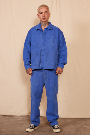 60's Vintage Euro Blue Workwear Chore Coat