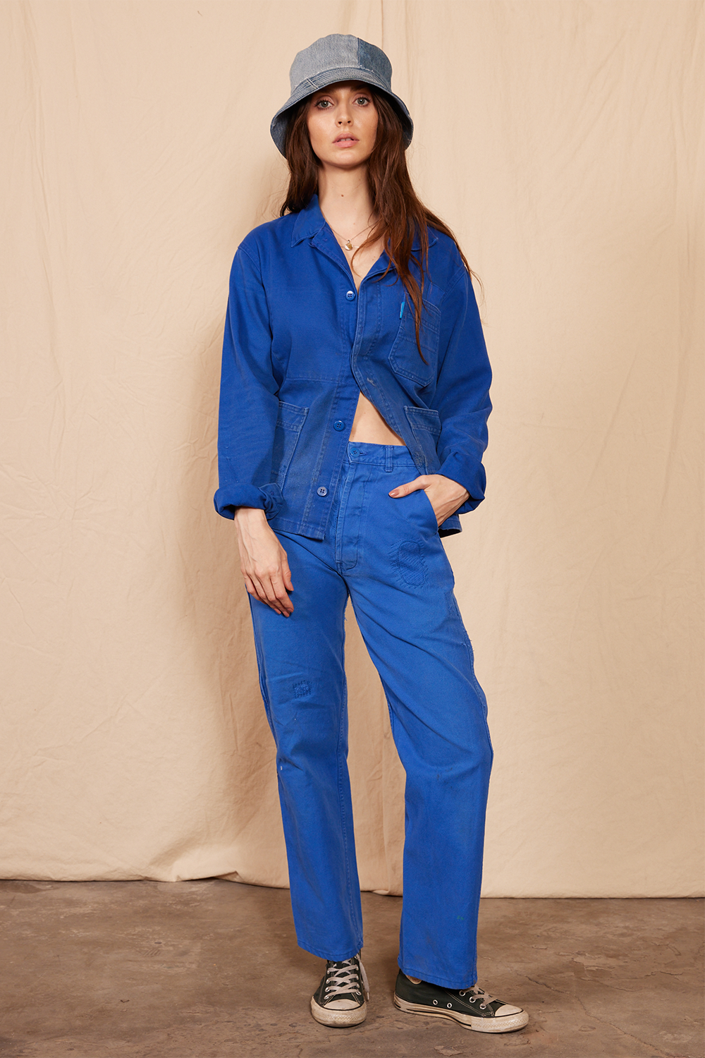 Vintage 1980's Patched Blue Trousers