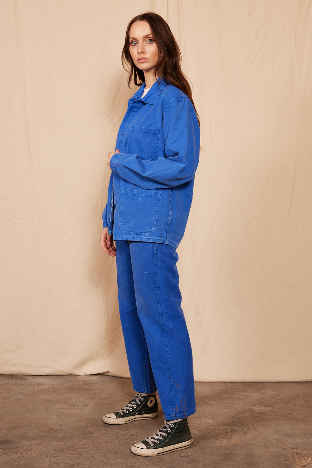 Vintage 80's Blue Euro Workwear Pants