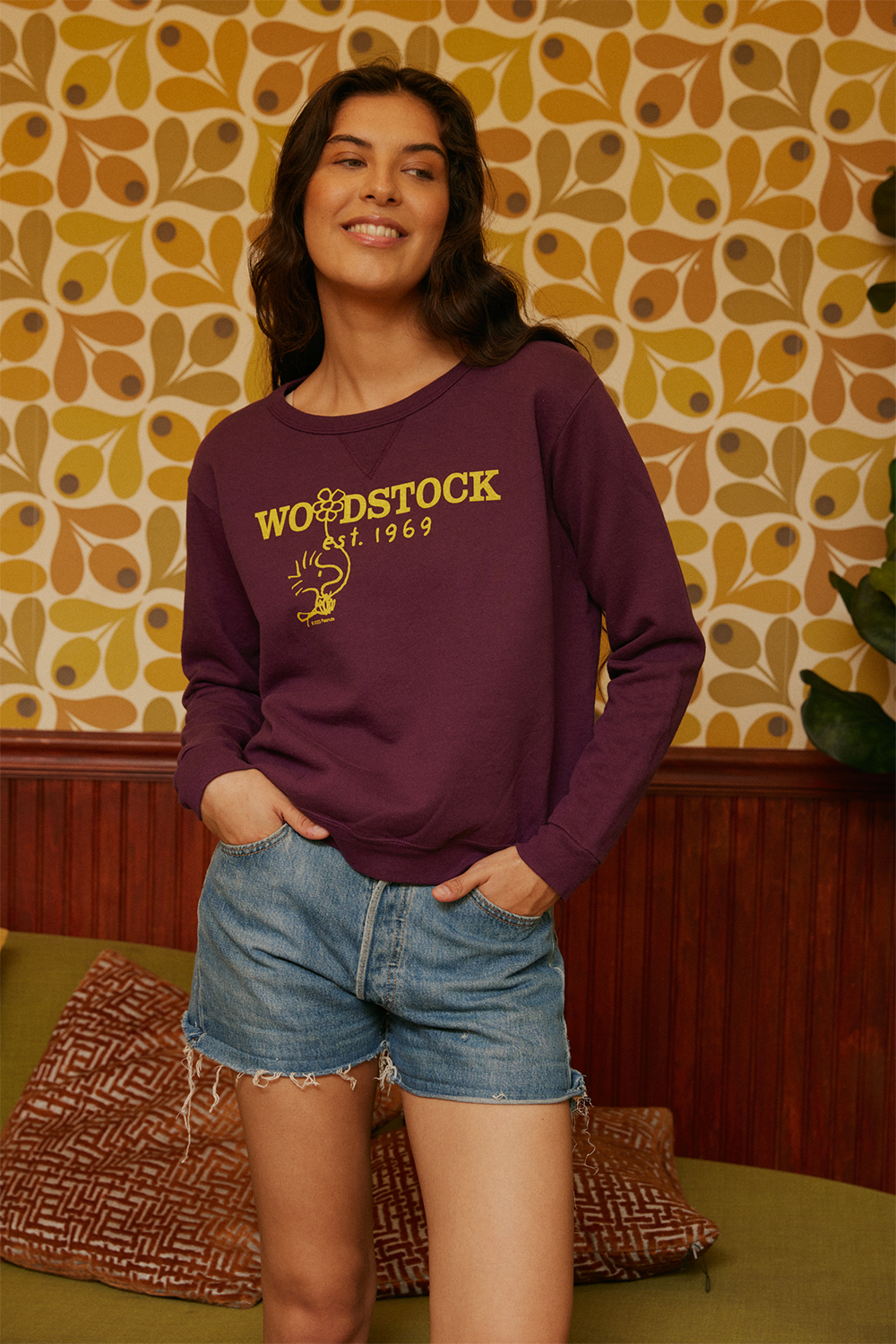Peanuts Authentic Vintage Woodstock 1969 Sweatshirt