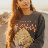 Def Leppard Upcycle Golden Sweatshirt