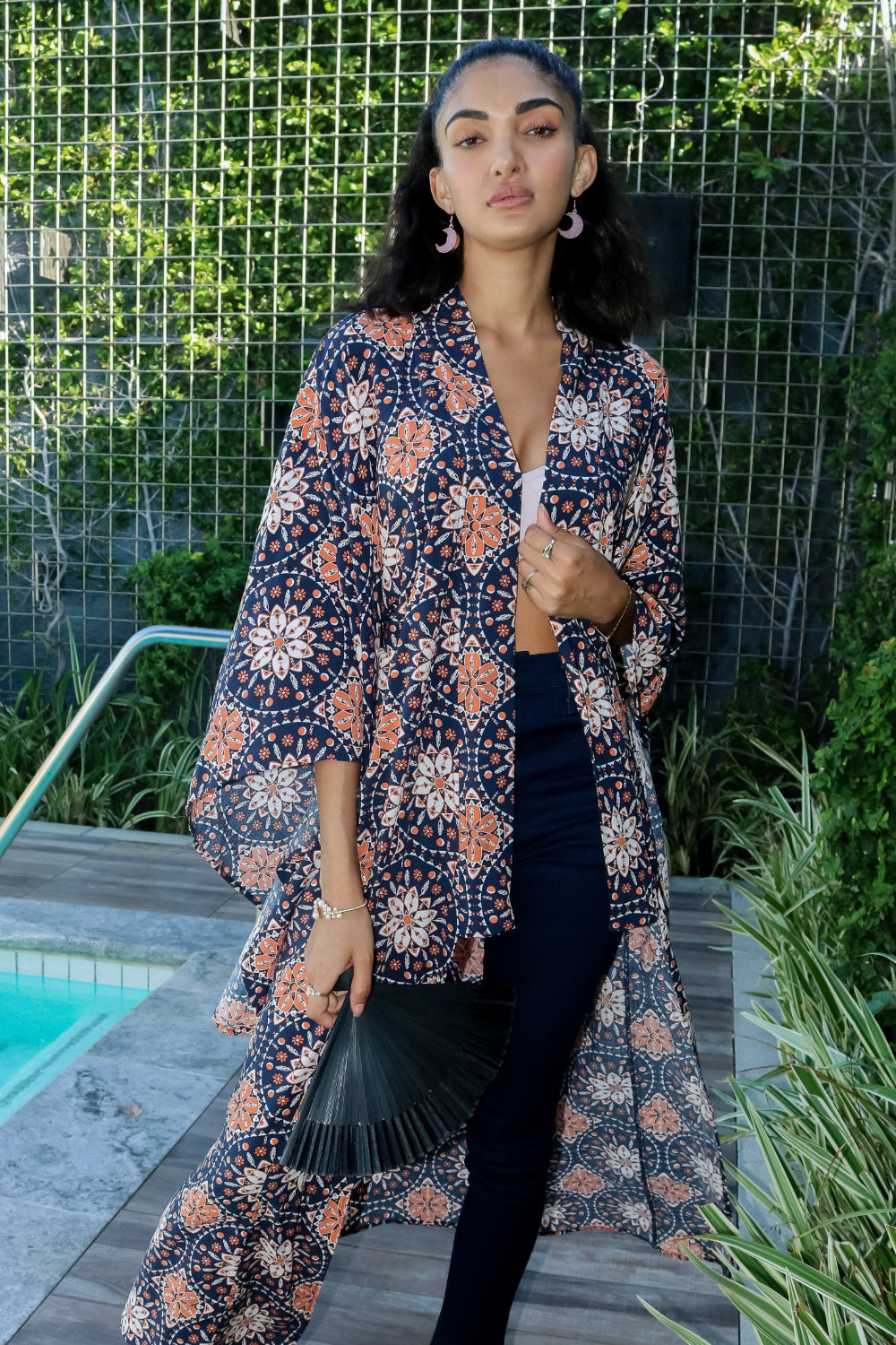 Kaleidoscope Bell Sleeve Robe