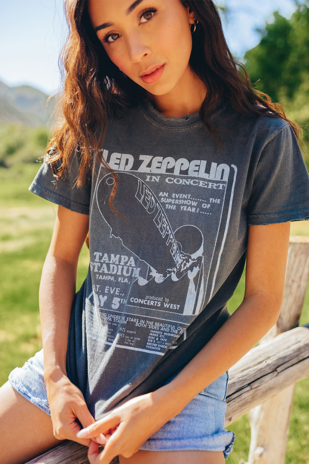 Led Zeppelin 1973 Sunkissed Tee | Organic Cotton Graphic Tee