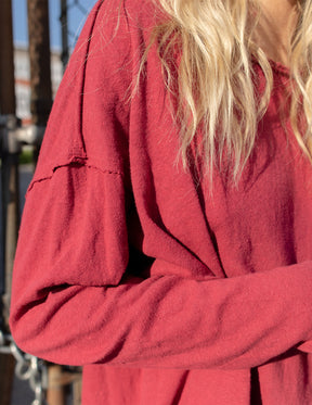 The Linen Dress - Red