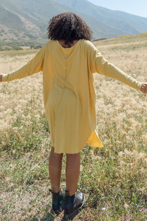 Linen Dress Yellow