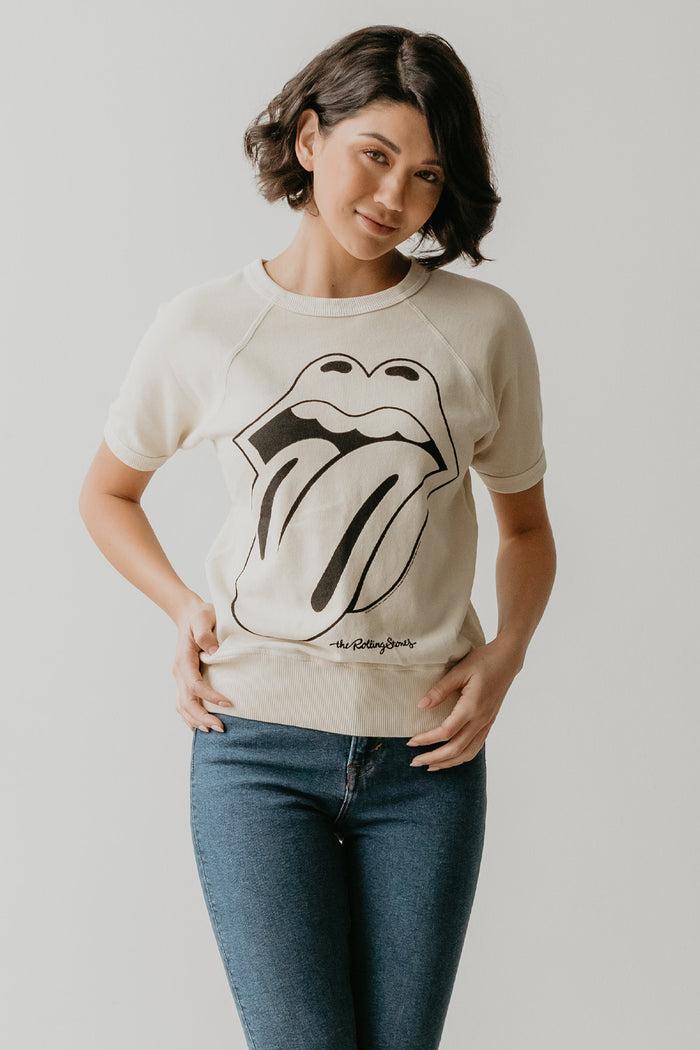 Rolling Stones Raglan Tee, Black