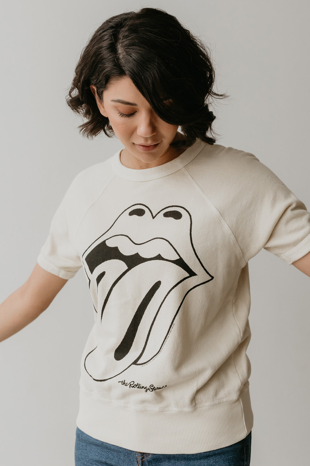 Rolling Stones Ivory Raglan Tee
